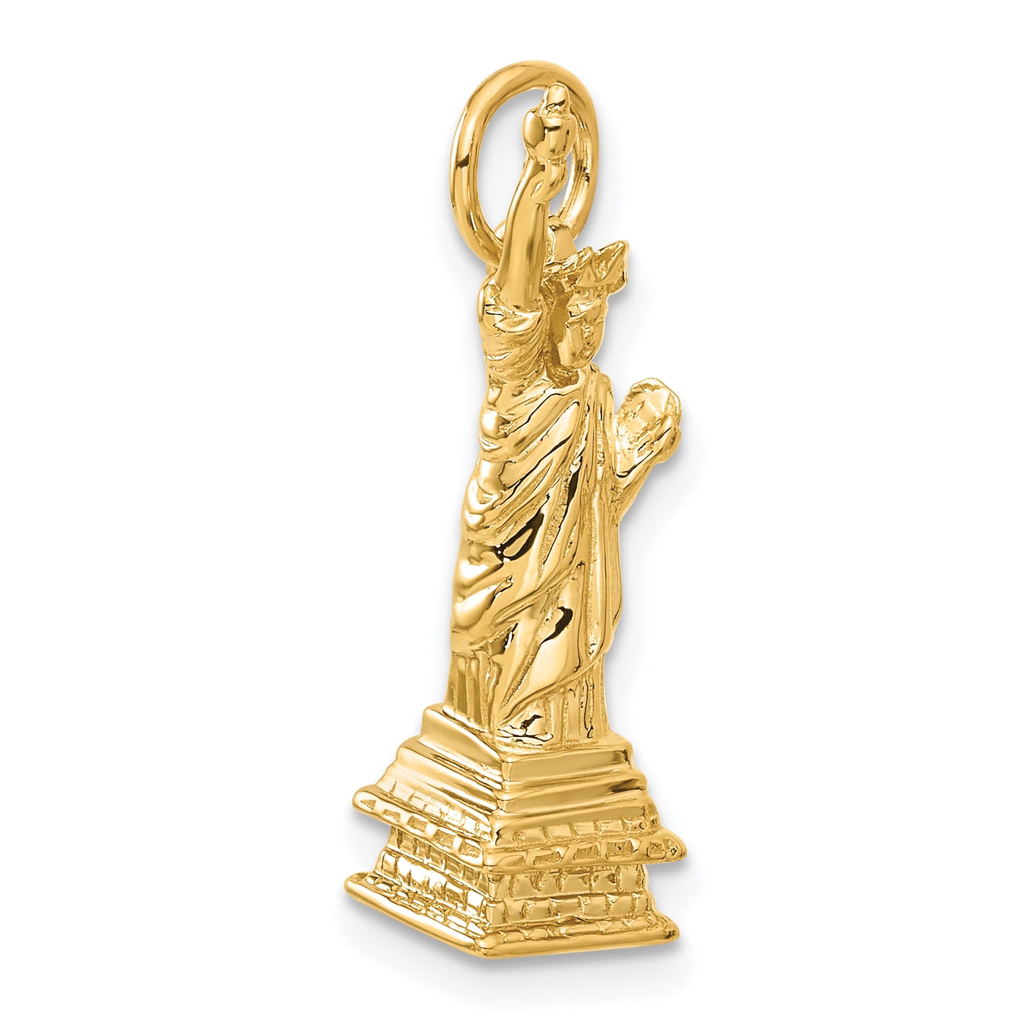 14k Yellow Gold 14k  3D Statue Of Liberty Charm