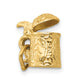 14k Yellow Gold 14k 3-D Beer Stein Lid Opens Charm