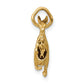 14k Yellow Gold 14k 3D Kangaroo with Joey Charm