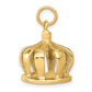 14k Yellow Gold 14k 3D Crown Charm