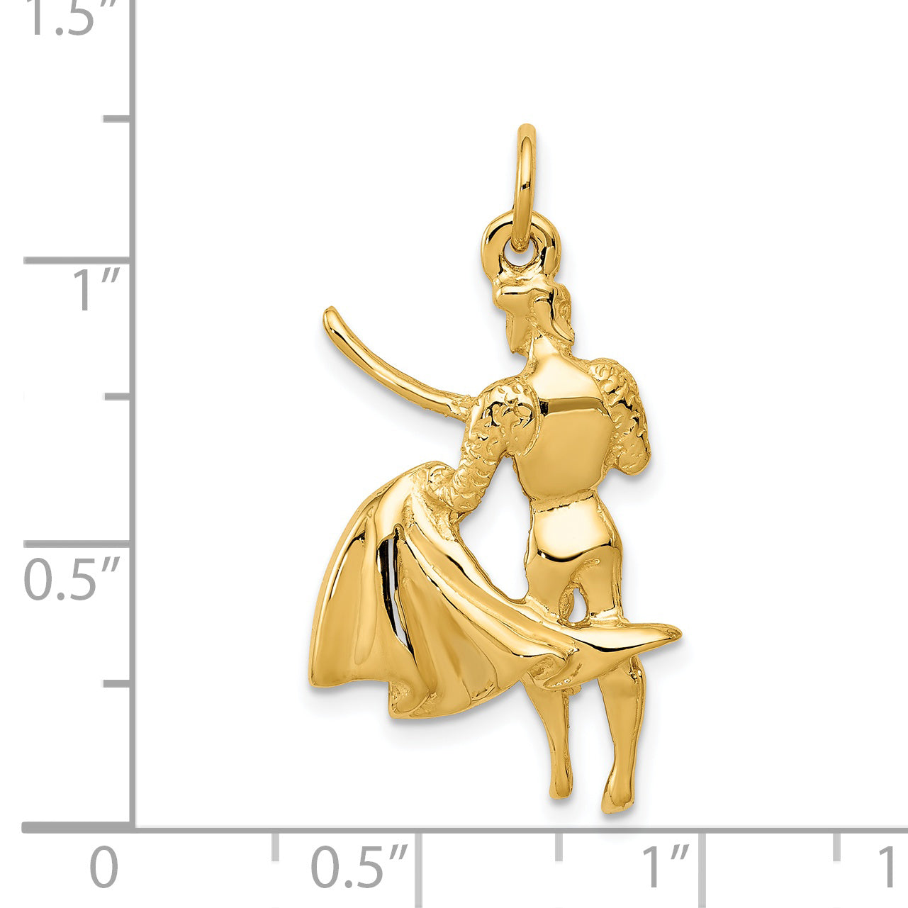 14k Yellow Gold 14k Matador Charm