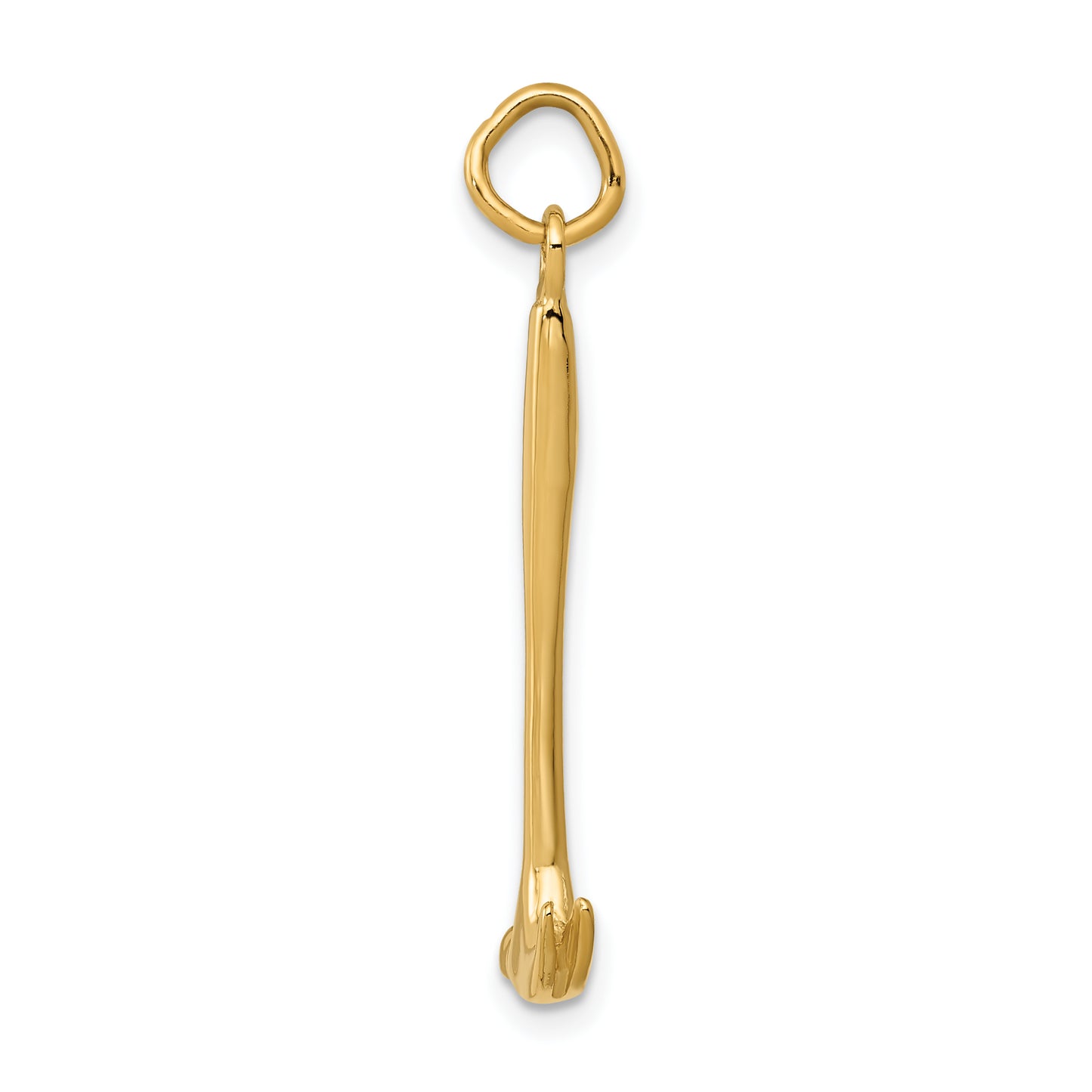 14k Yellow Gold 14K 3D Hammer Charm