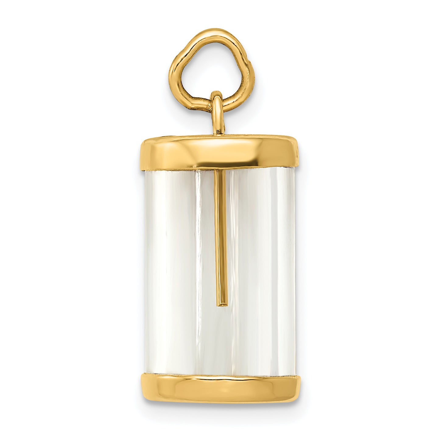 14k Yellow Gold 14k Fillable Capsule Charm