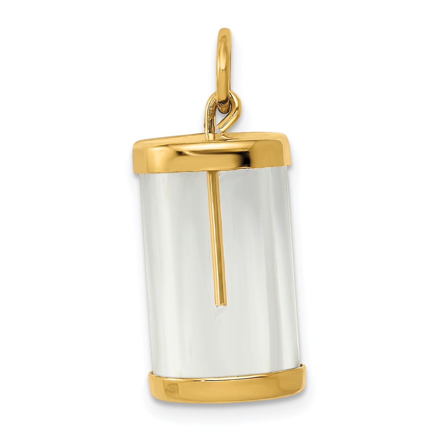 14k Yellow Gold 14k Fillable Capsule Charm