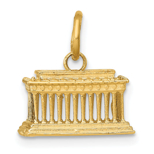 14k Yellow Gold 14k Lincoln Memorial Charm