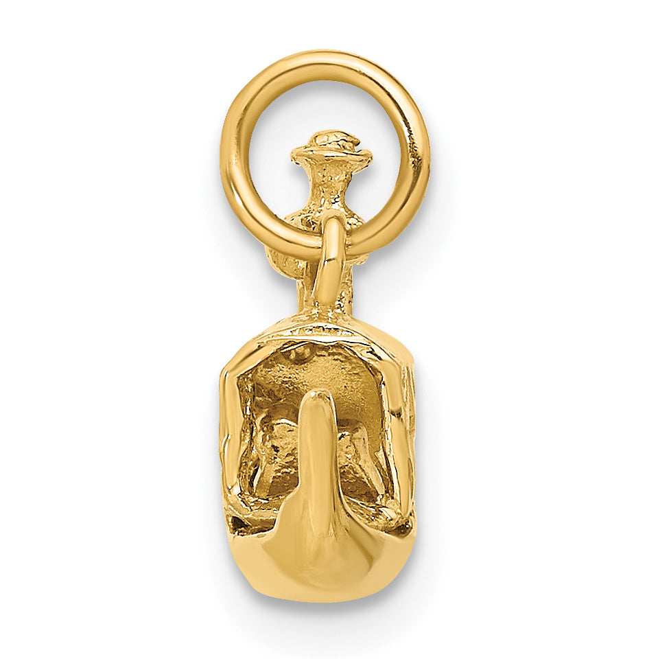 14k Yellow Gold 14K  3D Gondola Charm