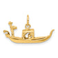 14k Yellow Gold 14K  3D Gondola Charm