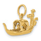 14k Yellow Gold 14K  3D Gondola Charm