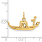 14k Yellow Gold 14K  3D Gondola Charm