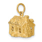 14k Yellow Gold 14k 3-D House Charm