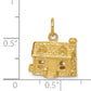 14k Yellow Gold 14k 3-D House Charm