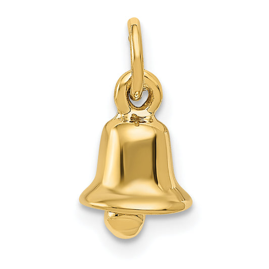 14k Yellow Gold 14k 3D Wedding Bell Charm