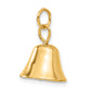 14k Yellow Gold 14k Moveable 3D Wedding Bell Charm