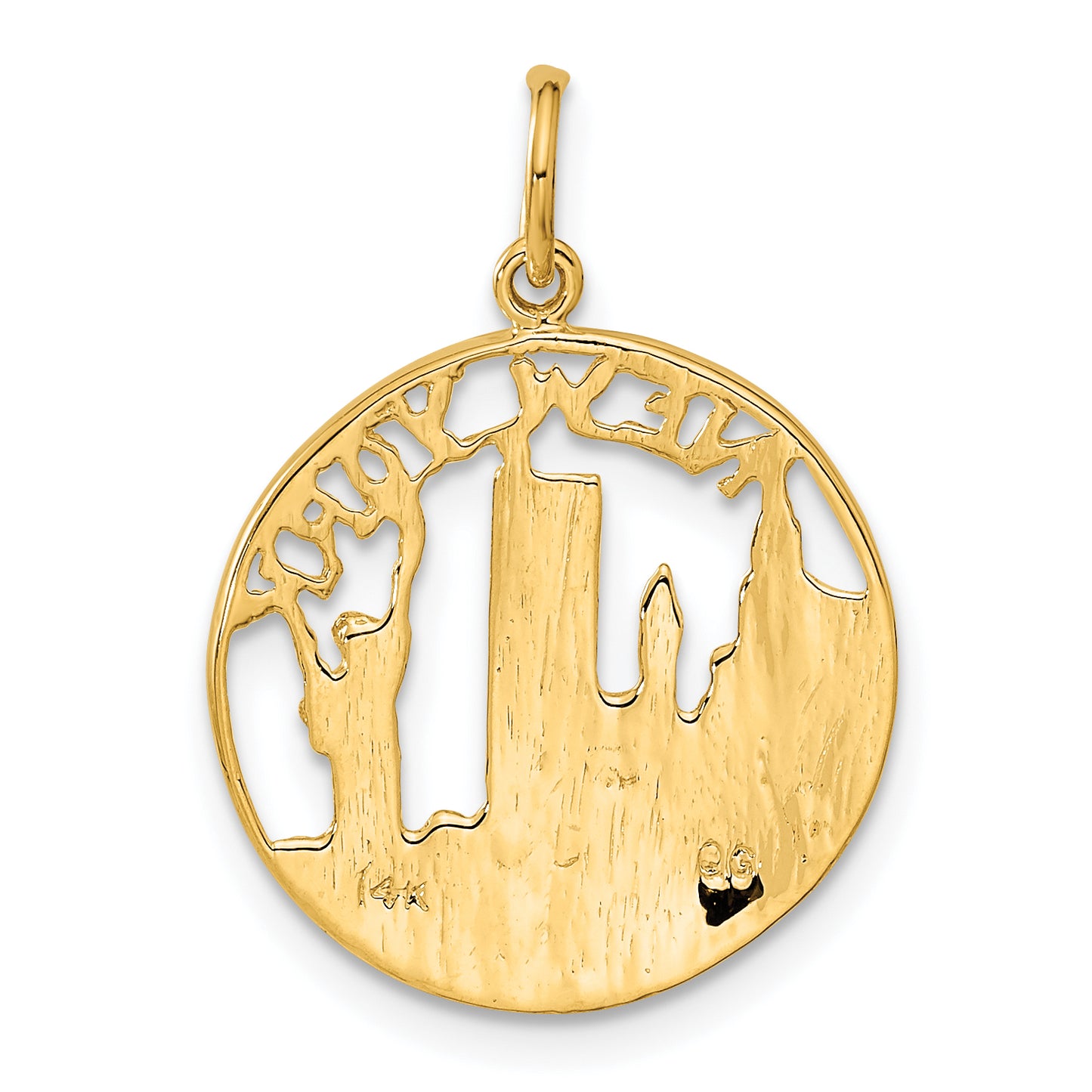 14k Yellow Gold 14k NEW YORK Skyline Charm