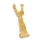 14k Yellow Gold 14k  3D Statue Of Liberty Charm