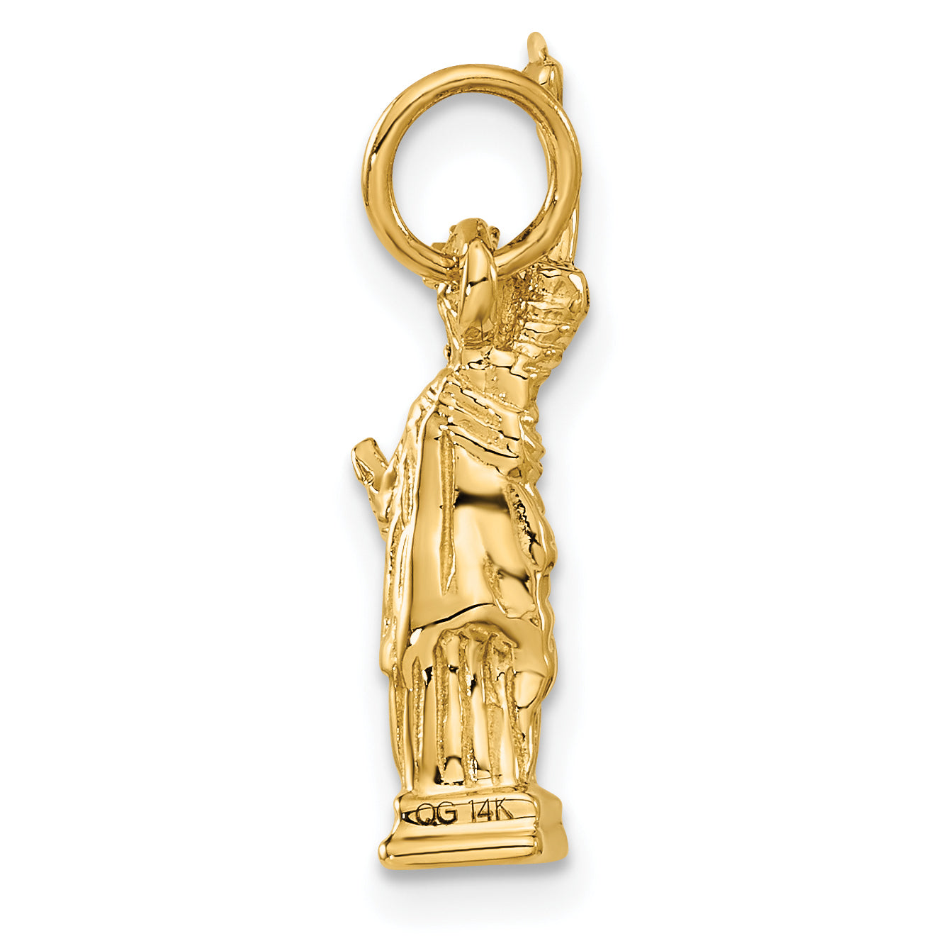 14k Yellow Gold 14k  3D Statue Of Liberty Charm