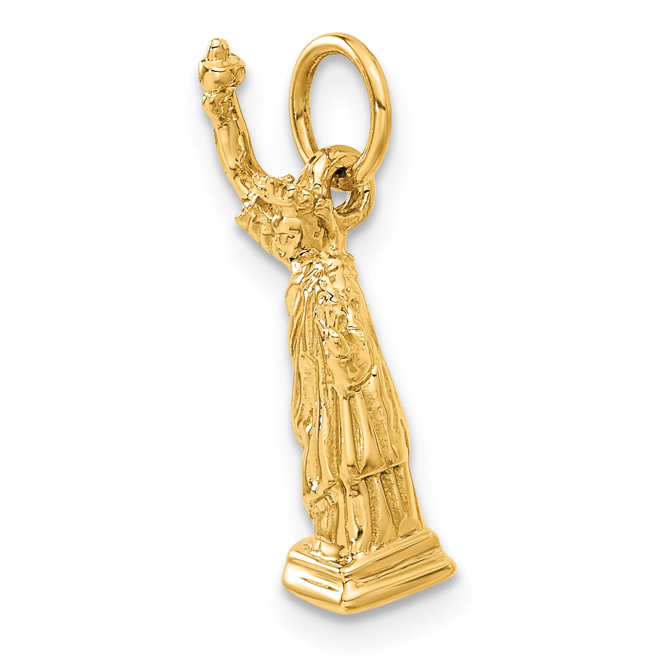 14k Yellow Gold 14k  3D Statue Of Liberty Charm