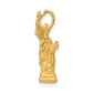 14k Yellow Gold 14k  3D Statue Of Liberty Charm