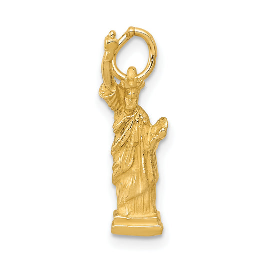 14k Yellow Gold 14k  3D Statue Of Liberty Charm