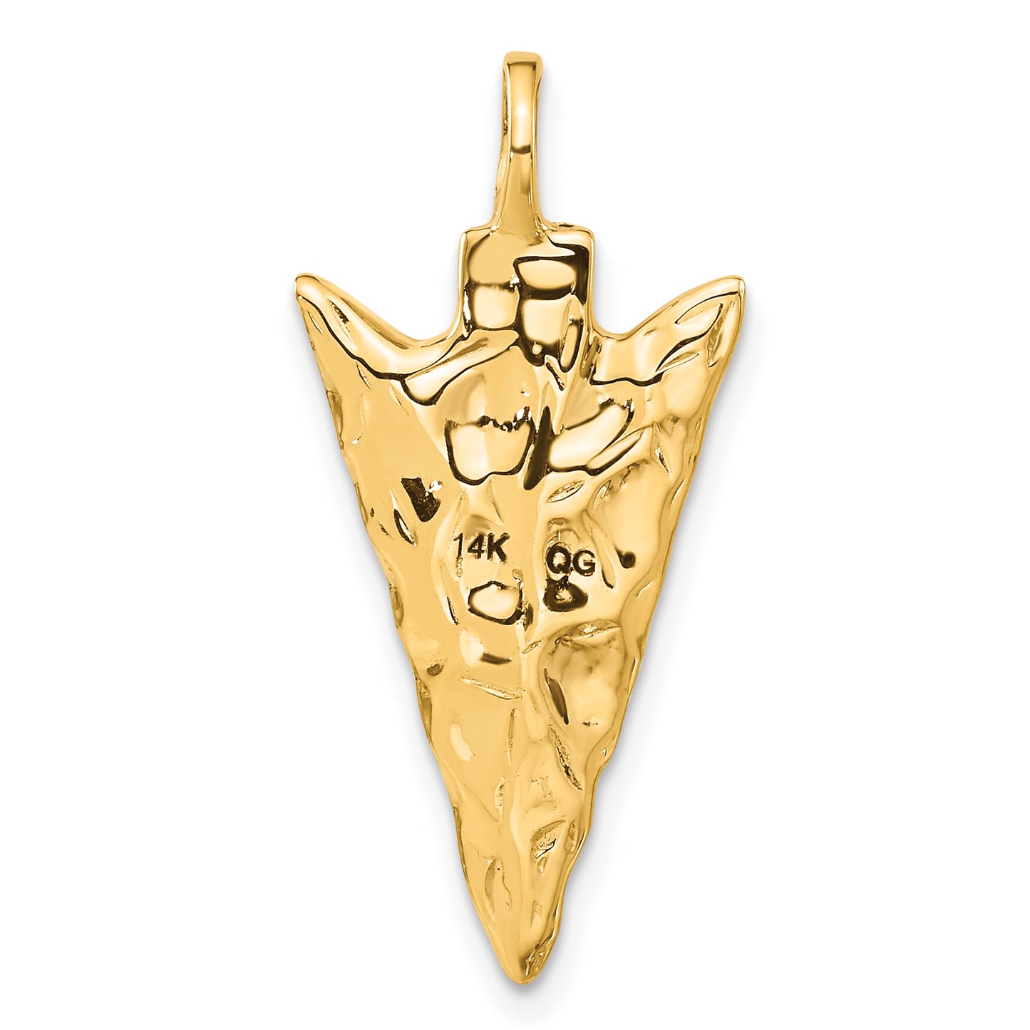 14k Yellow Gold 14k 3D Arrow Head Charm