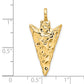 14k Yellow Gold 14k 3D Arrow Head Charm