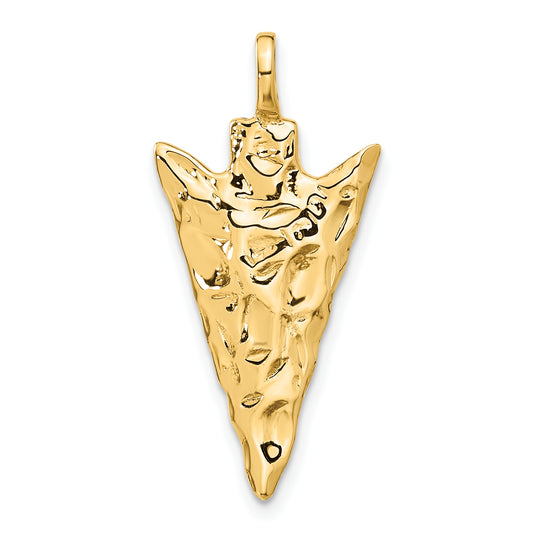 14k Yellow Gold 14k 3D Arrow Head Charm