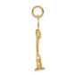 14k Yellow Gold 14K 3D Menorah Charm