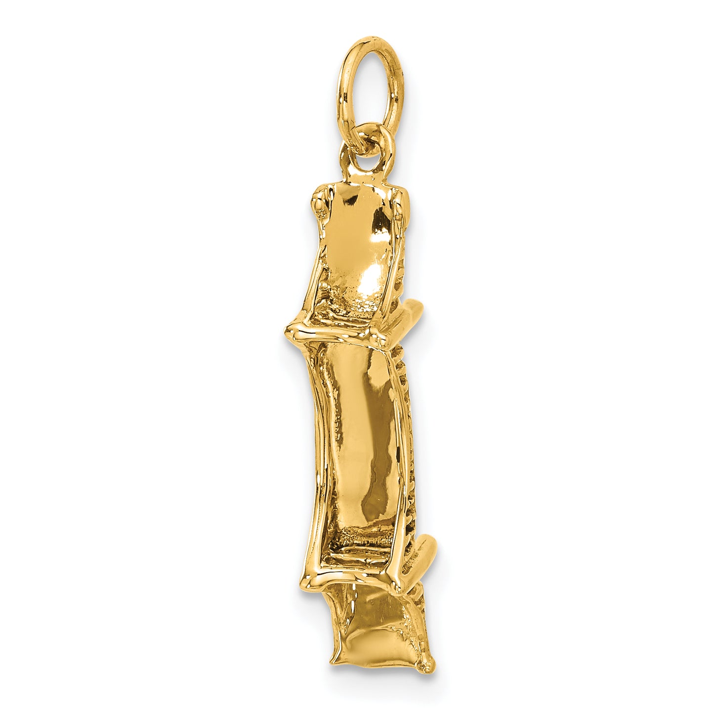 14k Yellow Gold 14k 3D Mackinac Bridge Charm