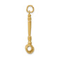 14k Yellow Gold 14k 3-D Gavel Charm