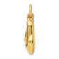 14k Yellow Gold 14K 3D Ballet Slippers Charm