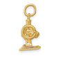 14k Yellow Gold 14K  3D Antique Sewing Machine Charm