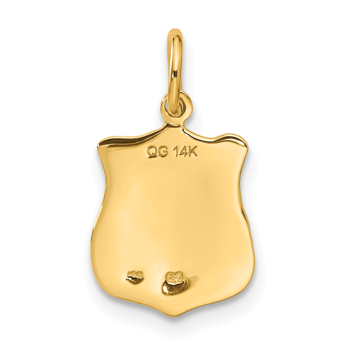 14k Yellow Gold 14k Police Badge Charm