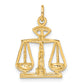 14k Yellow Gold 14k Scales Of Justice Charm