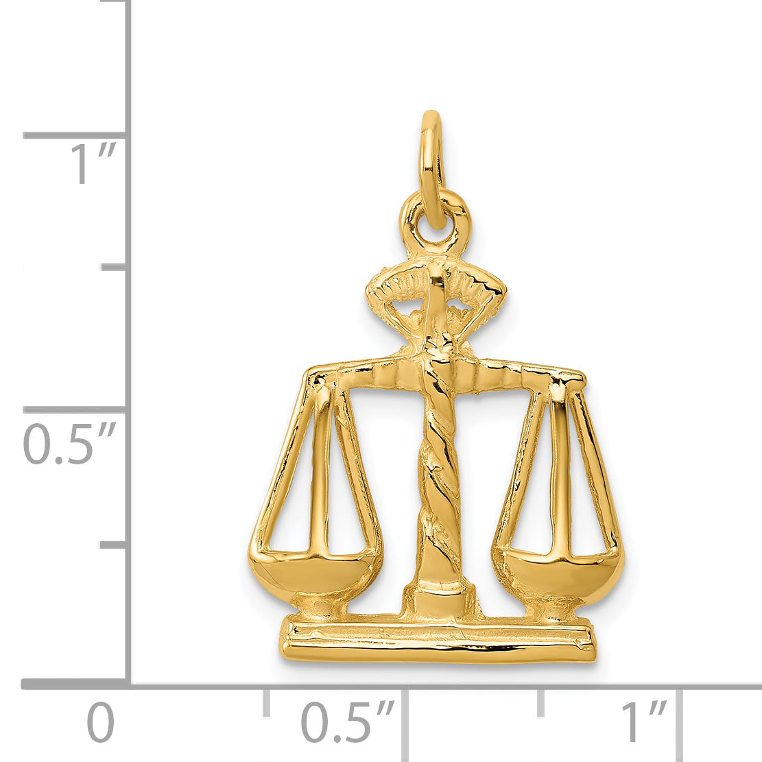 14k Yellow Gold 14k Scales Of Justice Charm