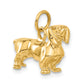 14k Yellow Gold 14k 3D Dachshund Dog Charm