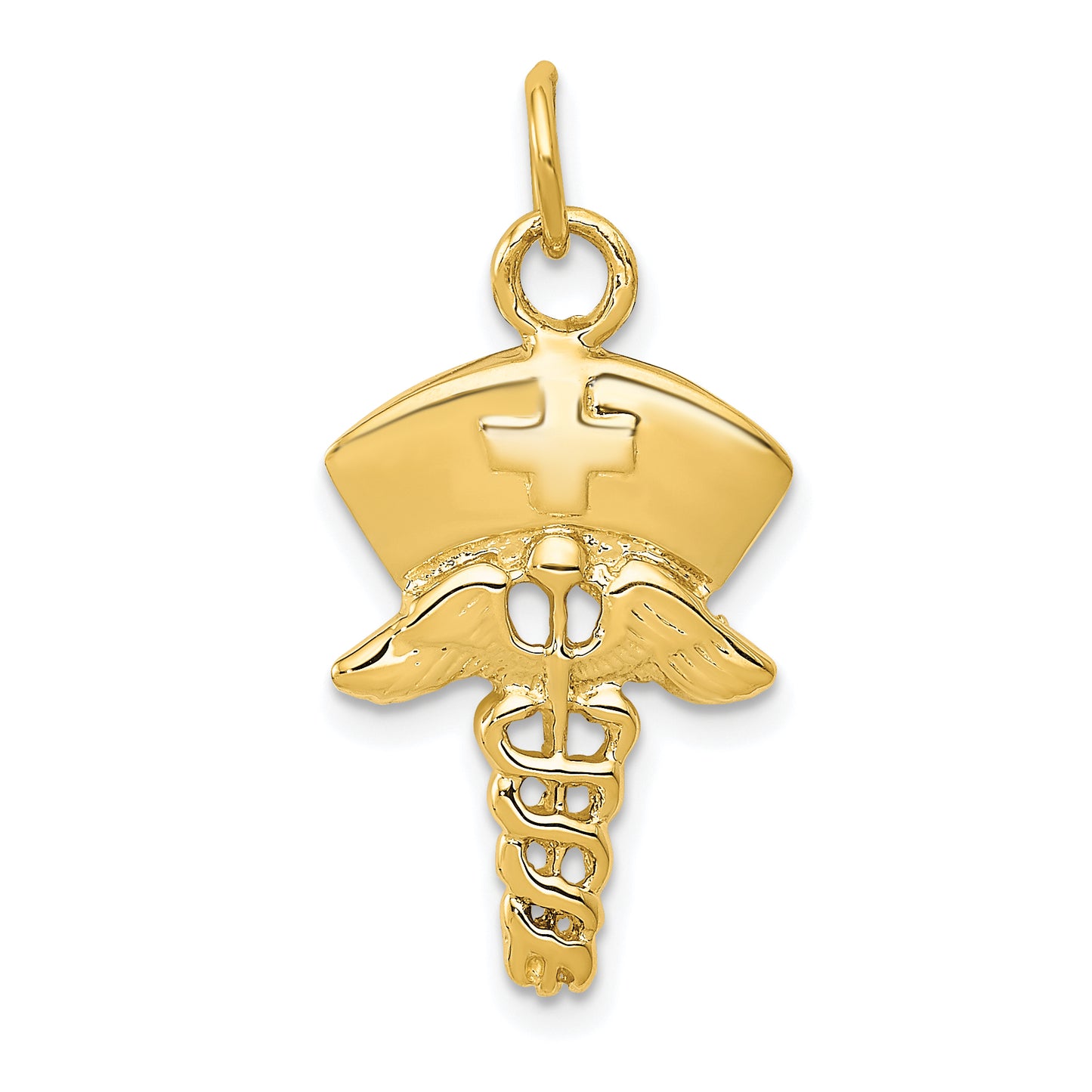 14k Yellow Gold 14k Nurse Symbol Charm