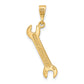 14k Yellow Gold 14k 3D Wrench Charm