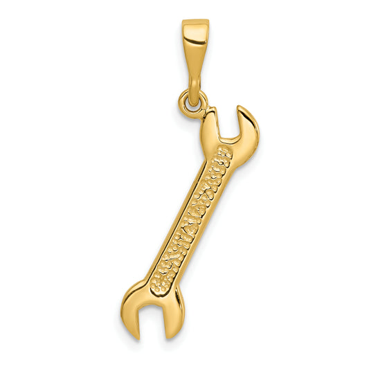 14k Yellow Gold 14k 3D Wrench Charm