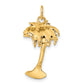 14k Yellow Gold 14k Palm Tree Charm