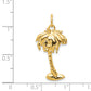 14k Yellow Gold 14k Palm Tree Charm