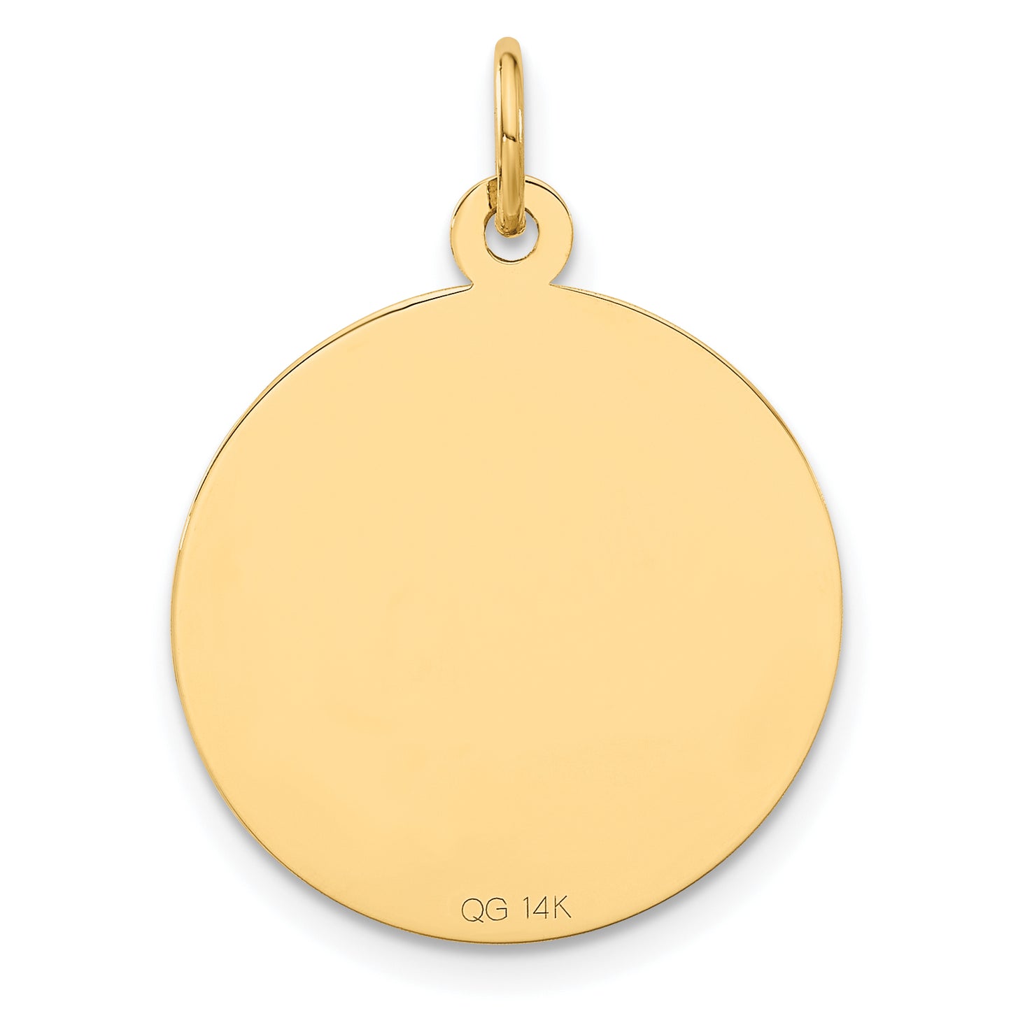 14k Yellow Gold 14k LAS VEGAS Disc Charm