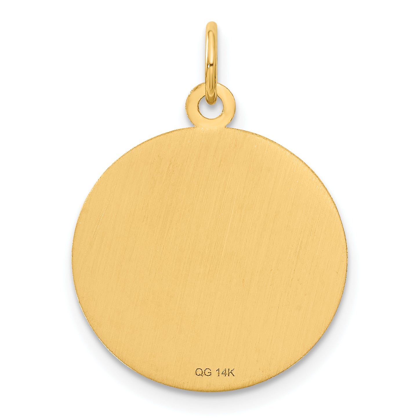 14k Yellow Gold 14k Caduceus Disc Charm