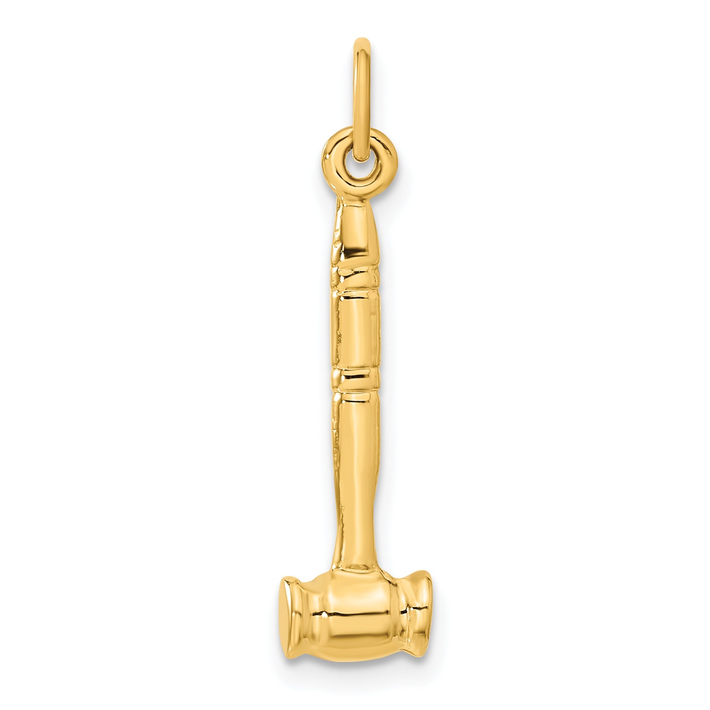 14k Yellow Gold 14k 3-D Gavel Charm