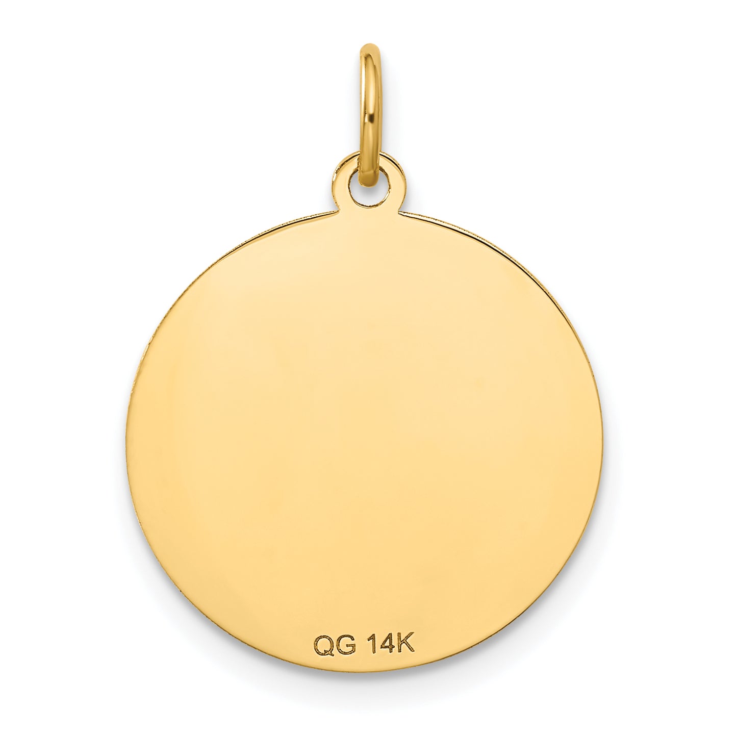 14k Yellow Gold 14k Merry Christmas Disc Charm