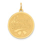 14k Yellow Gold 14k Merry Christmas Disc Charm