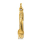 14k Yellow Gold 14K Knife, Fork and Spoon Charm