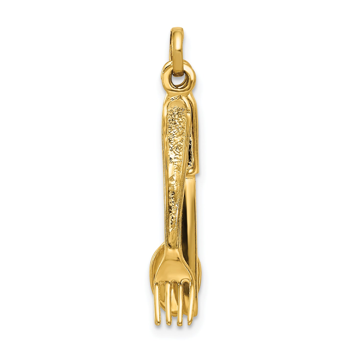 14k Yellow Gold 14K Knife, Fork and Spoon Charm