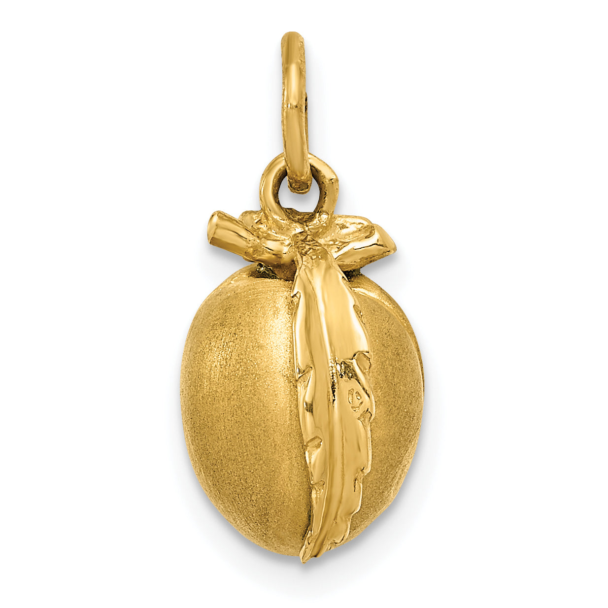 14k Yellow Gold 14k Peach Charm