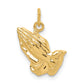 14k Yellow Gold 14k Praying Hands Charm