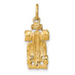 14k Yellow Gold 14k 3-D Race Car Charm